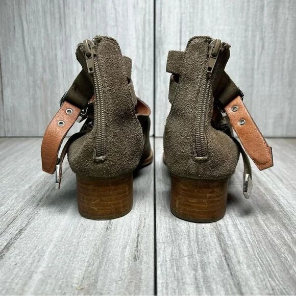 Jeffery Campbell Strappy Block Heel Bootie Ankle Boot Nuestra Womens Size 8 - Picture 9 of 9